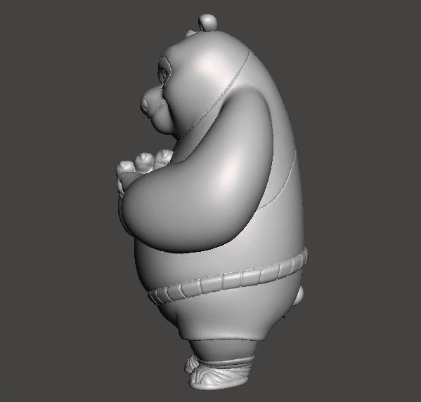 KUNG FU PANDA PO VINTAGE FIGURE MODEL TOY FOR KIDS PRINTABLE 3D print model_1