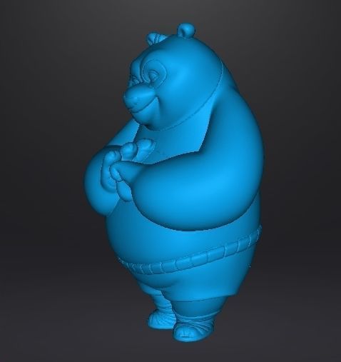 KUNG FU PANDA PO VINTAGE FIGURE MODEL TOY FOR KIDS PRINTABLE 3D print model_7
