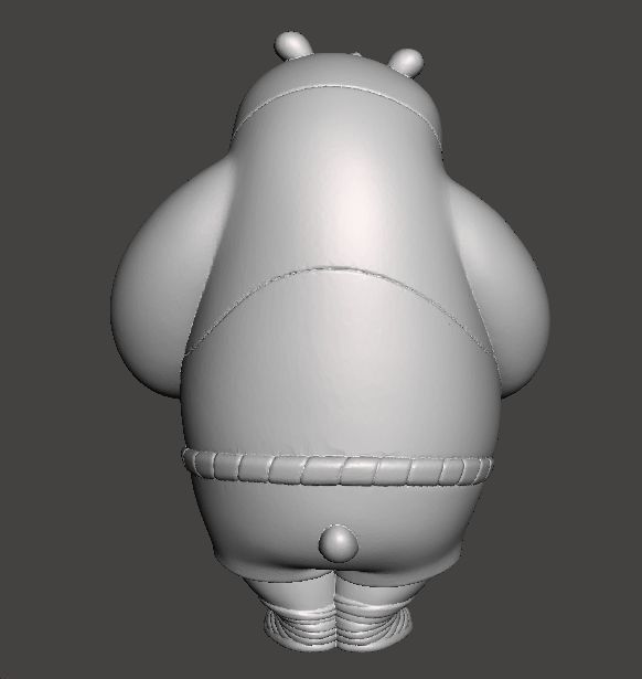 KUNG FU PANDA PO VINTAGE FIGURE MODEL TOY FOR KIDS PRINTABLE 3D print model_2