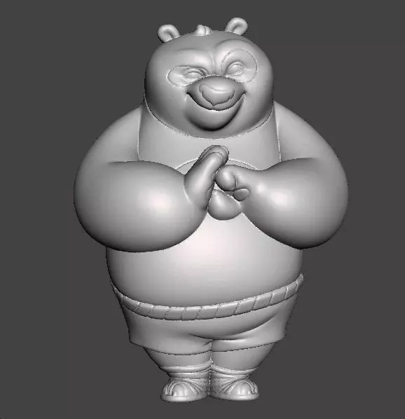 KUNG FU PANDA PO VINTAGE FIGURE MODEL TOY FOR KIDS PRINTABLE 3D print model_0