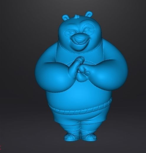 KUNG FU PANDA PO VINTAGE FIGURE MODEL TOY FOR KIDS PRINTABLE 3D print model_6