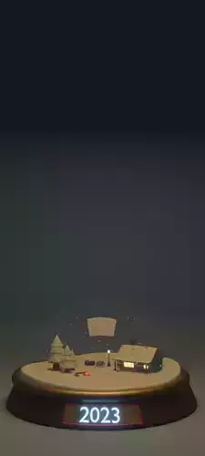lowpoly christmast sphere 3D model