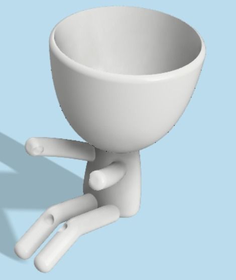Robert Planter Mom  3D Printable Separated Parts 3D print model_2