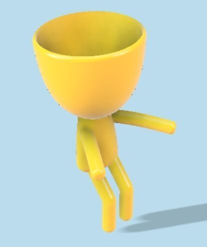Robert Planter Mom  3D Printable Separated Parts 3D print model_1