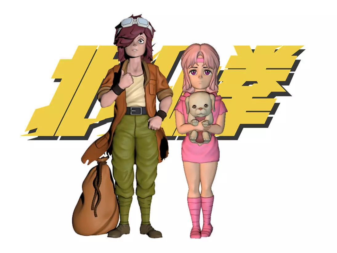 Lynn Bart Fist of the North Star Hokuto No Ken Ken il Guerriero 3D print model_0