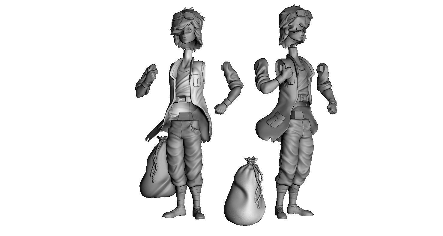 Lynn Bart Fist of the North Star Hokuto No Ken Ken il Guerriero 3D print model_18