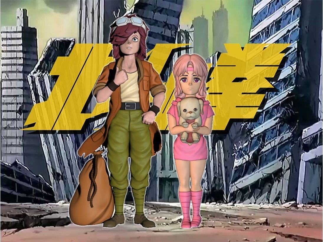 Lynn Bart Fist of the North Star Hokuto No Ken Ken il Guerriero 3D print model_1