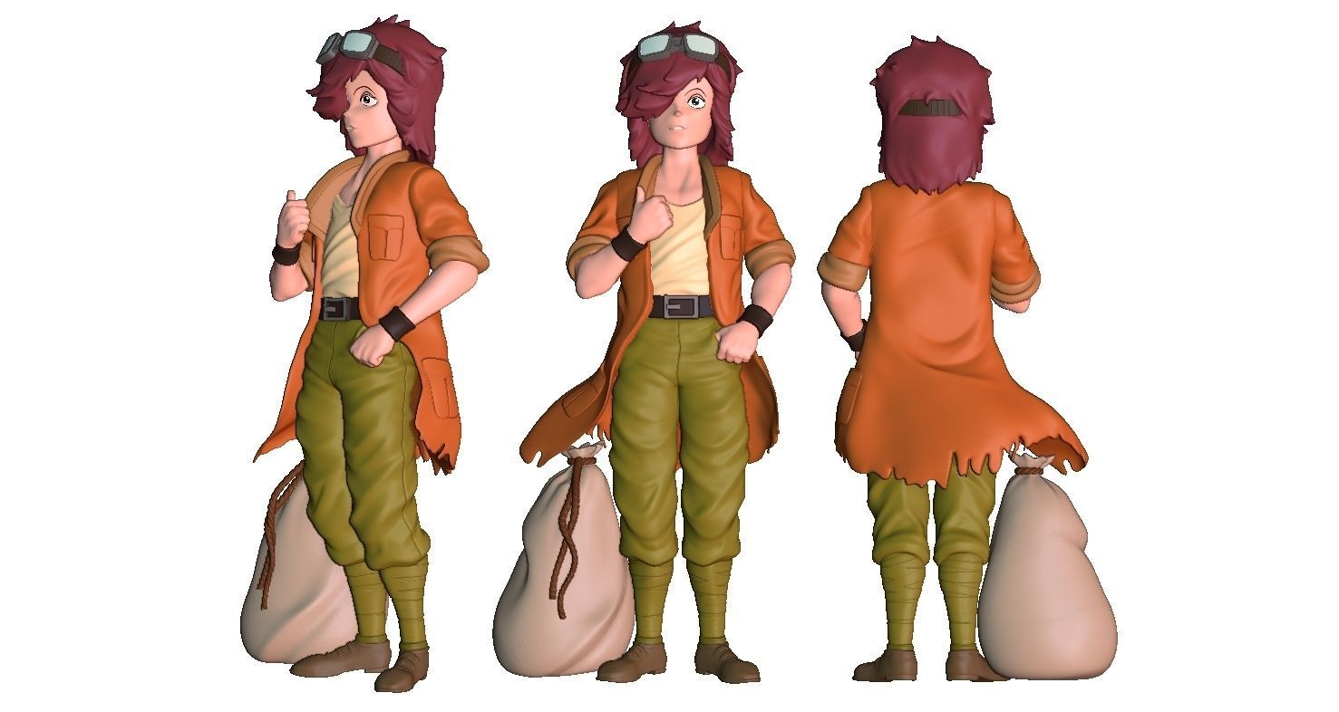 Lynn Bart Fist of the North Star Hokuto No Ken Ken il Guerriero 3D print model_2