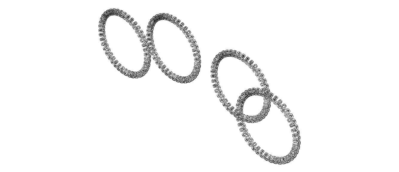 Elastic Coil Plastic Wristbands 3D print model_8