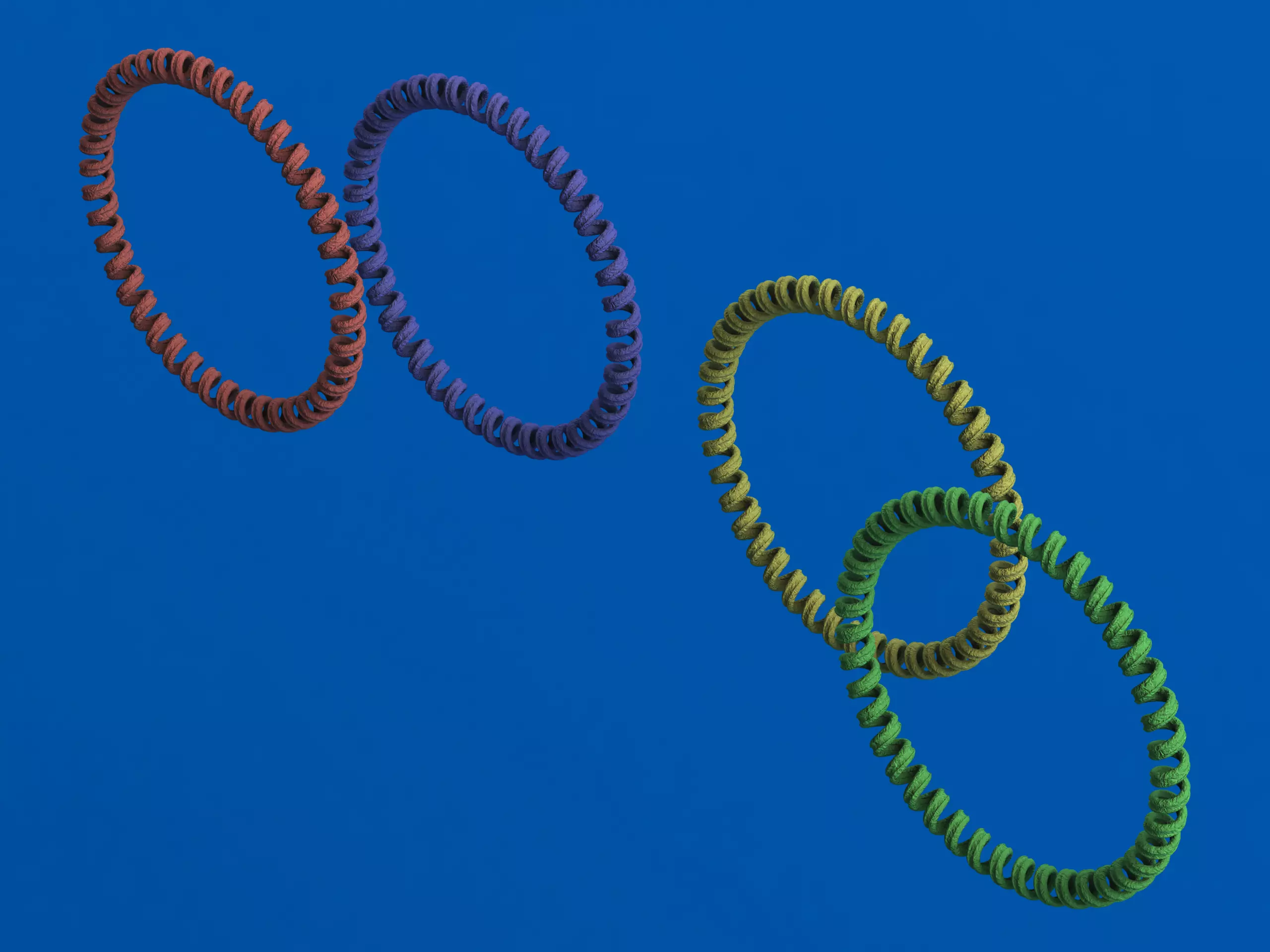 Elastic Coil Plastic Wristbands 3D print model_0