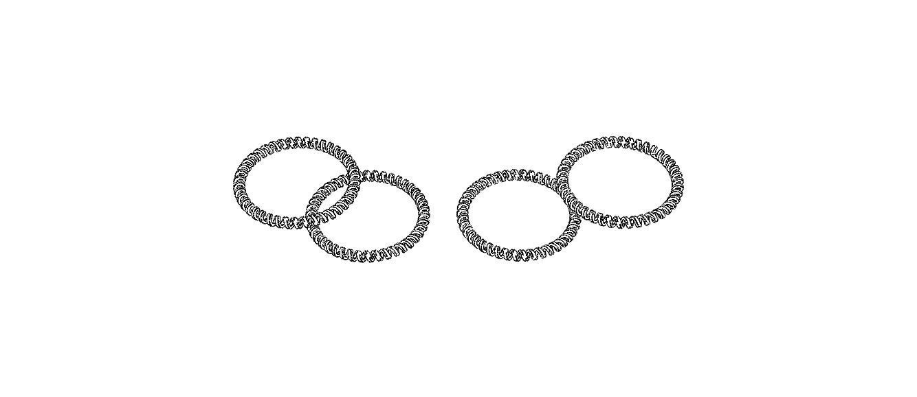 Elastic Coil Plastic Wristbands 3D print model_26