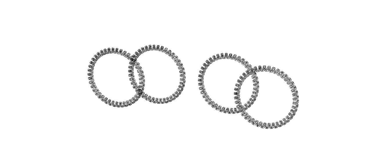 Elastic Coil Plastic Wristbands 3D print model_4