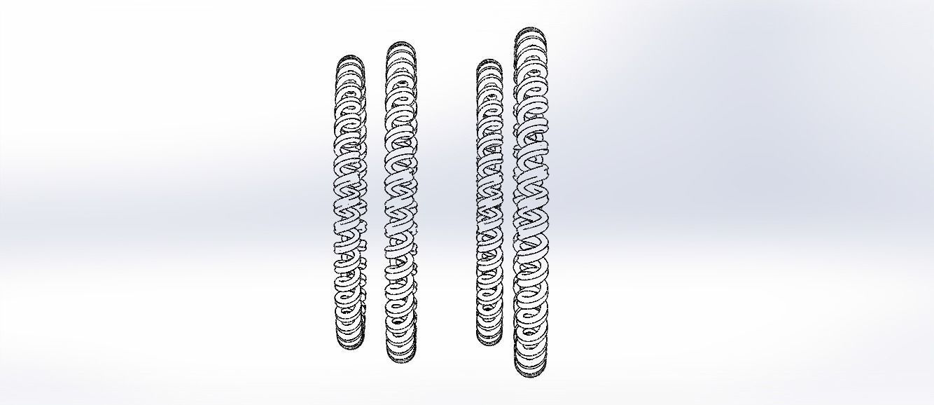 Elastic Coil Plastic Wristbands 3D print model_38