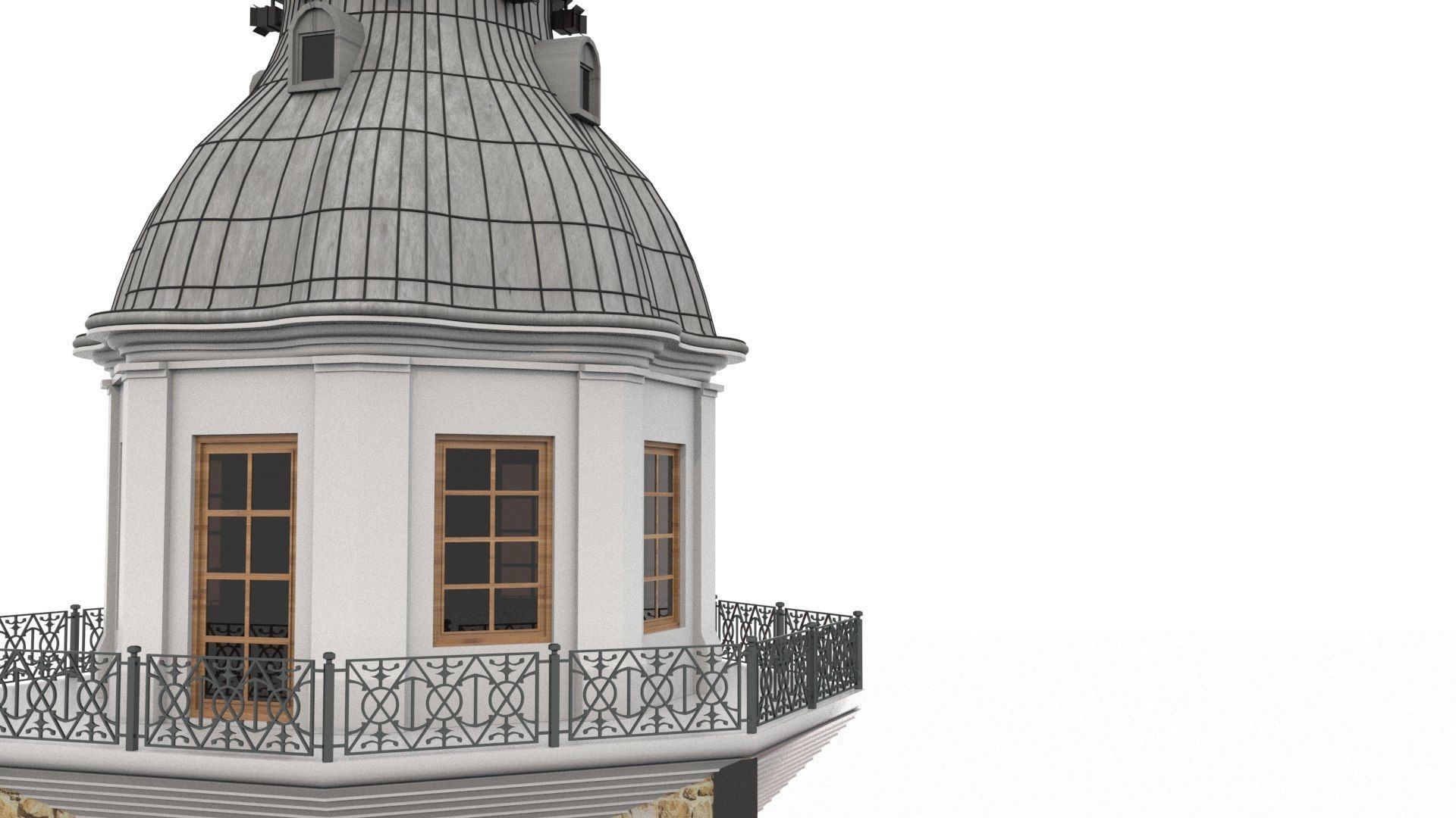 Maiden Tower  Low-poly 3D model_4