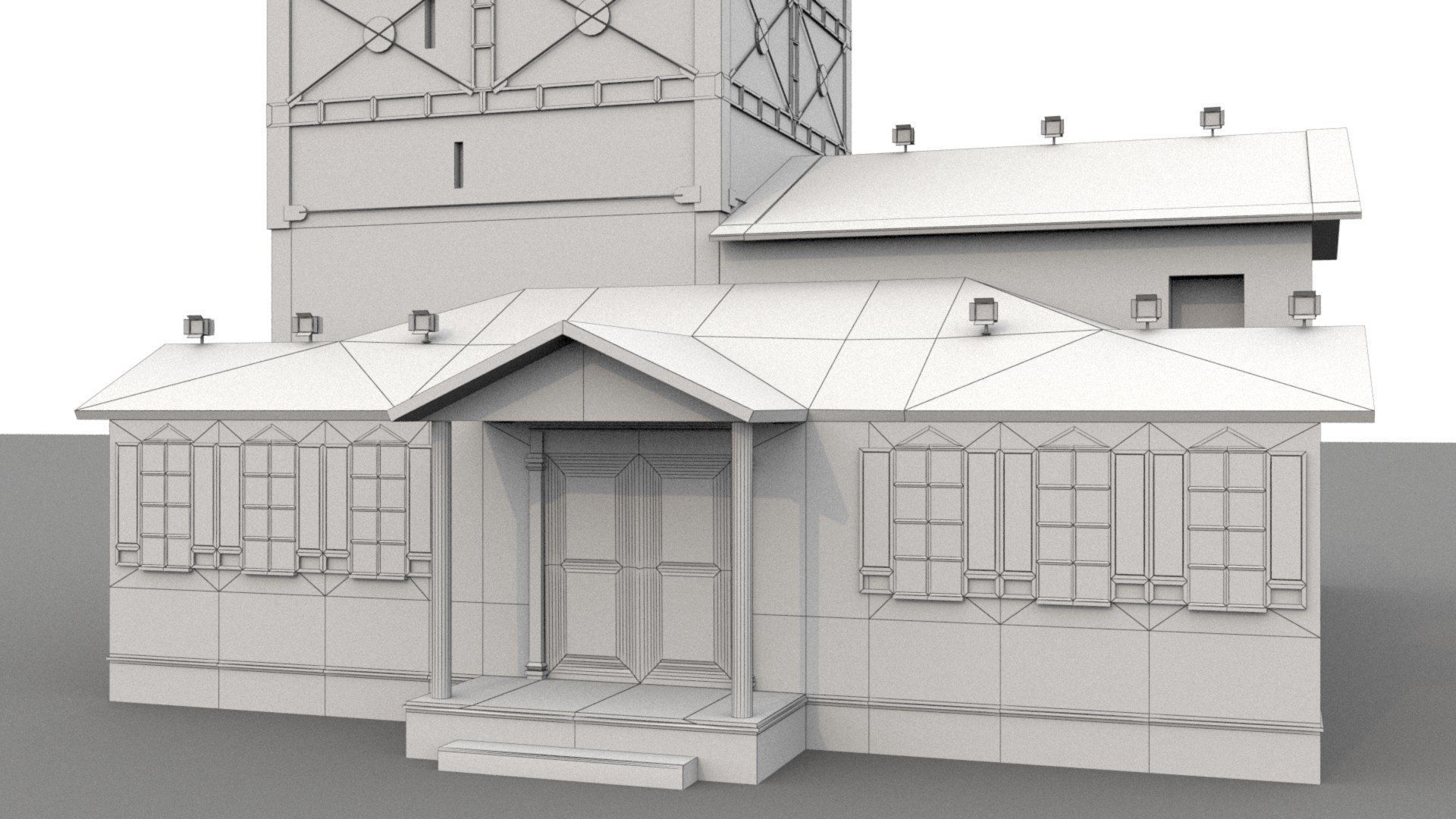 Maiden Tower  Low-poly 3D model_16