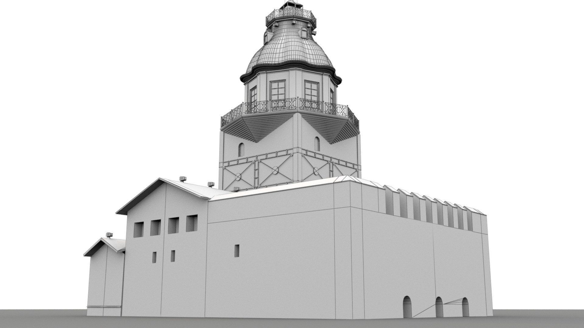 Maiden Tower  Low-poly 3D model_18