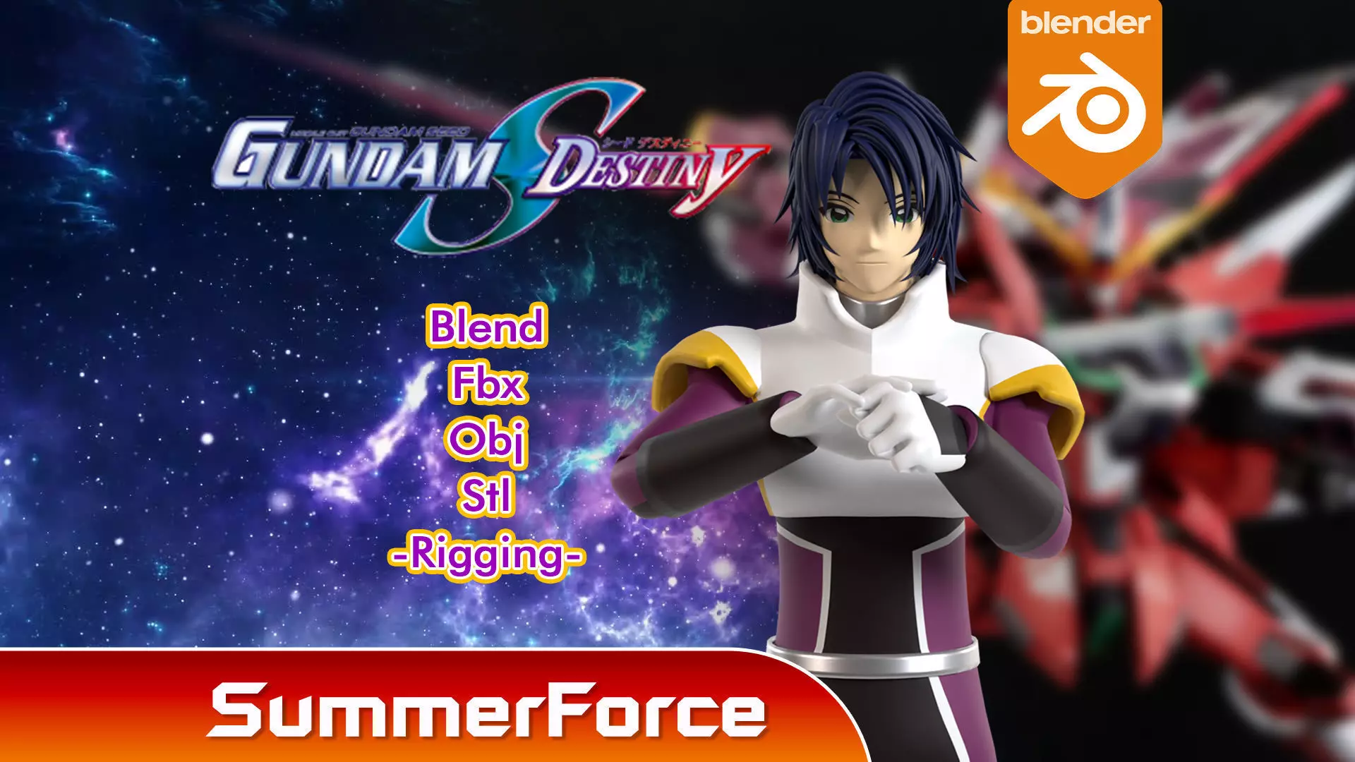 Athrun Zala - Gundam Seed Destiny 3D model_0