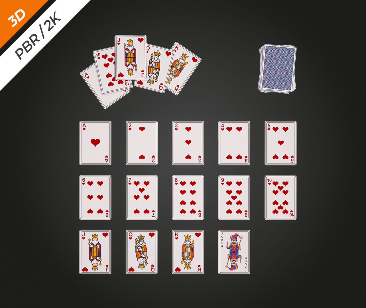 Poker Table Low-poly 3D model_12