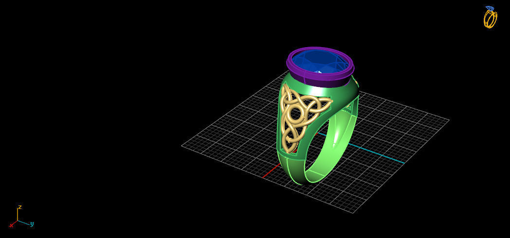 AnTiQuE MeN 6 RiNgS 3D print model_1