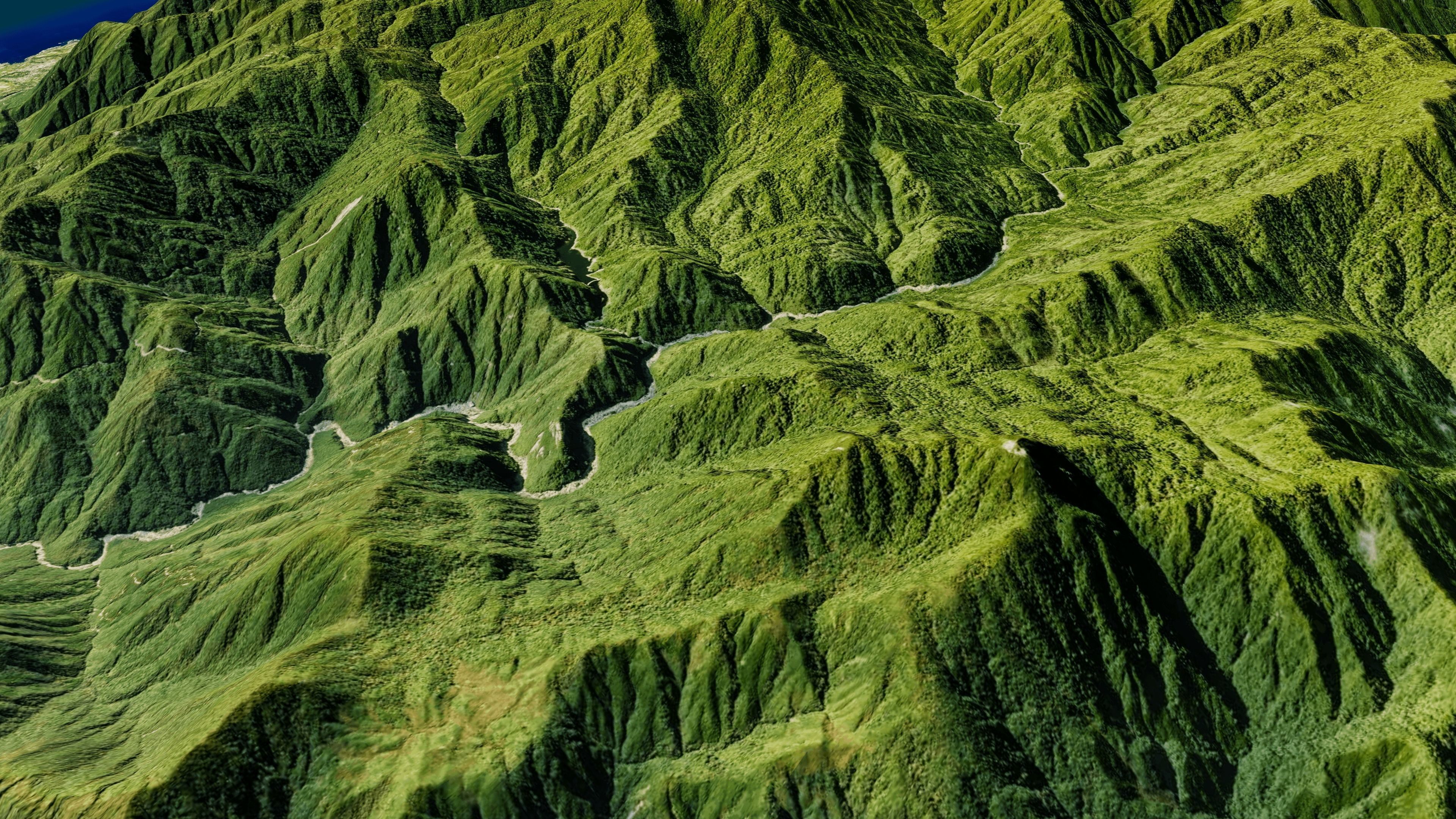 Yakushima full 3d model terrain Low-poly 3D model_8