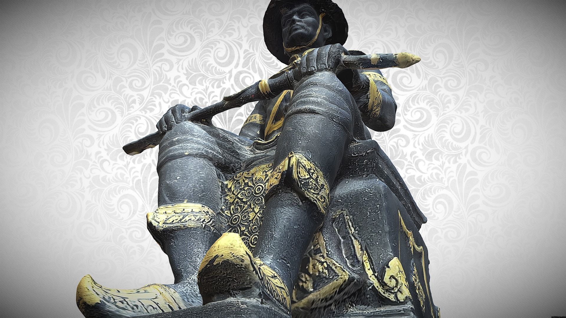 The Great King Taksin 3D model_7