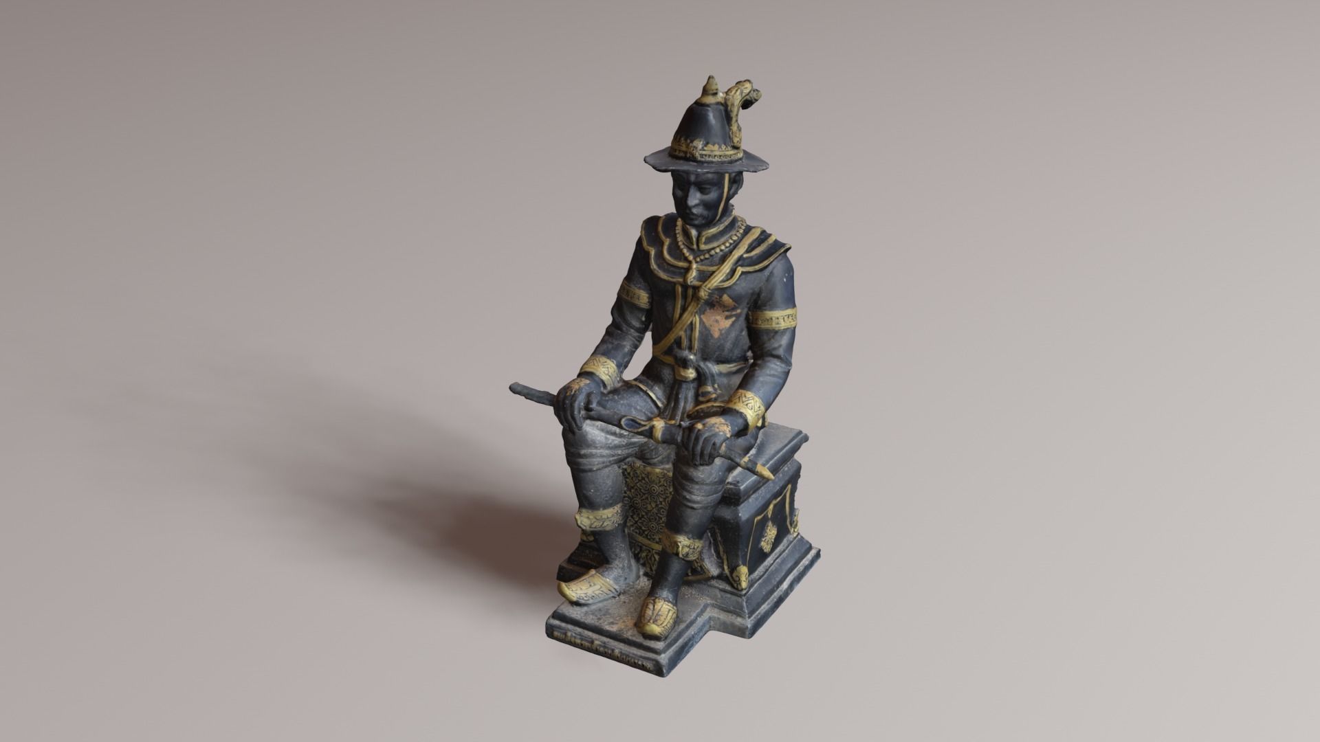 The Great King Taksin 3D model_42