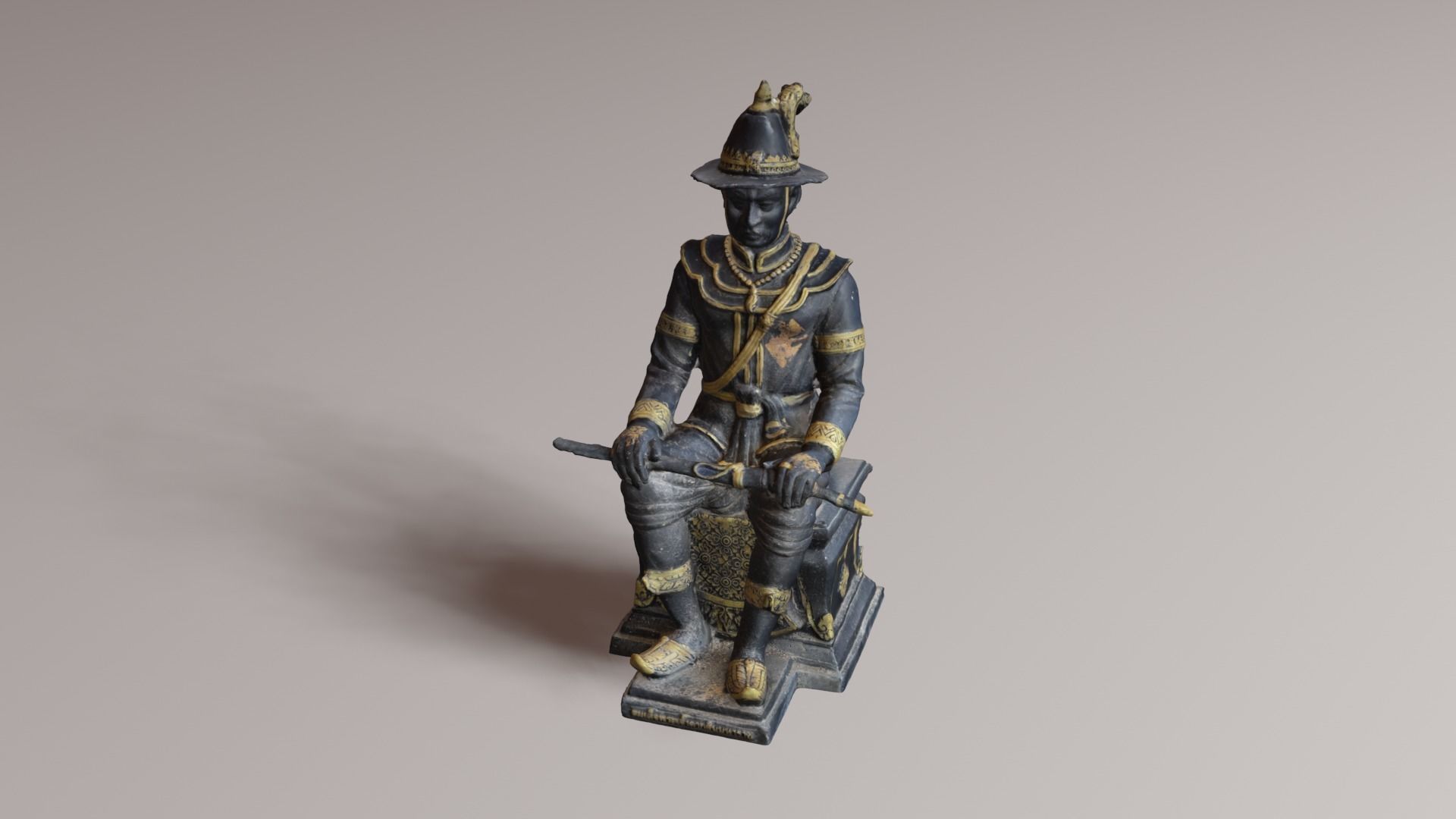 The Great King Taksin 3D model_13