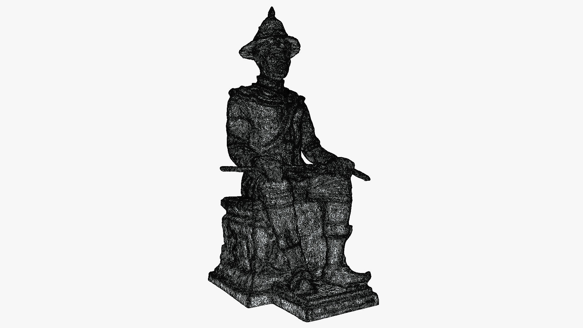 The Great King Taksin 3D model_9