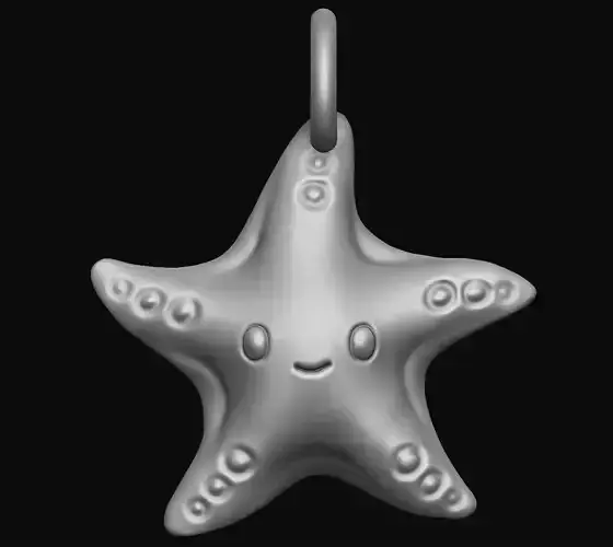 Cute Starfish Pendant 3D print model