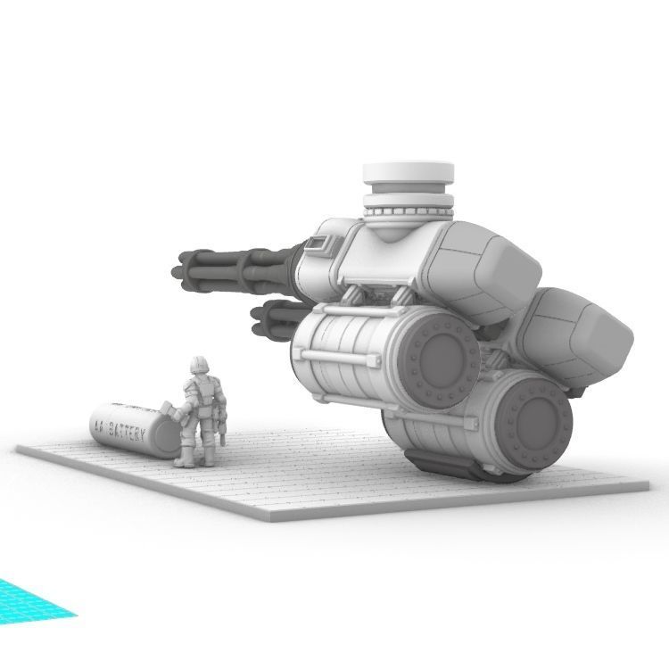 Project Gigante-Superheavy Gatling and Battle Cannon Upgrades 3D print model_29