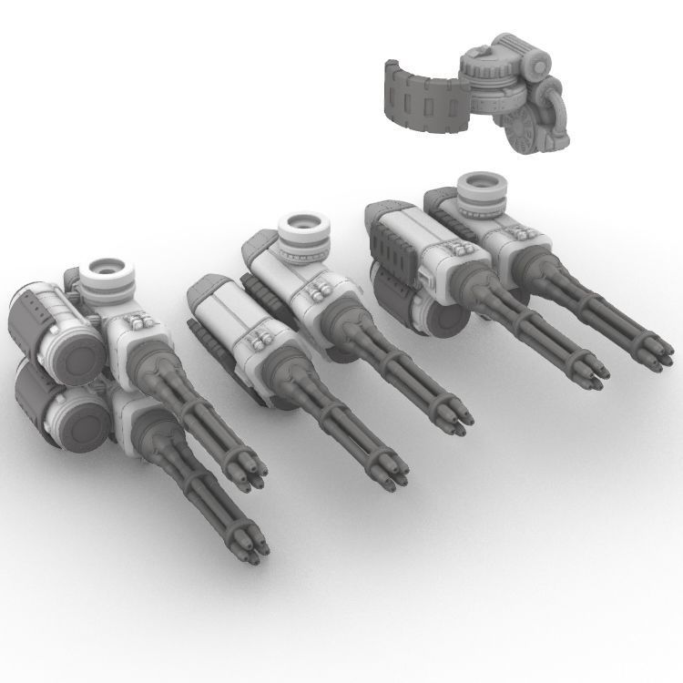 Project Gigante-Superheavy Gatling and Battle Cannon Upgrades 3D print model_10