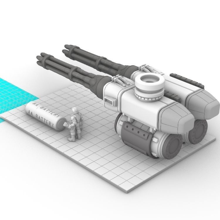Project Gigante-Superheavy Gatling and Battle Cannon Upgrades 3D print model_27
