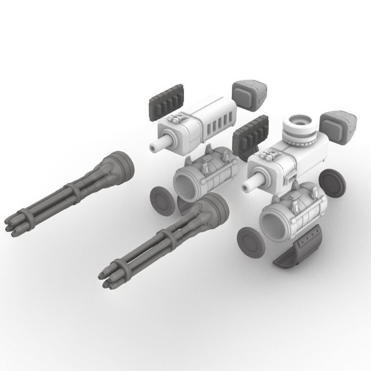 Project Gigante-Superheavy Gatling and Battle Cannon Upgrades 3D print model_22