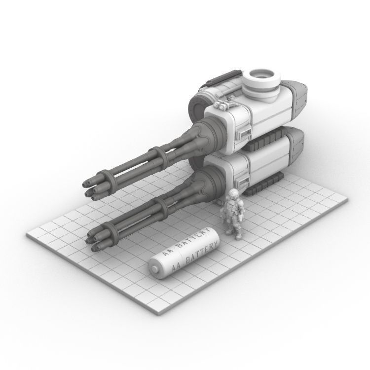 Project Gigante-Superheavy Gatling and Battle Cannon Upgrades 3D print model_30
