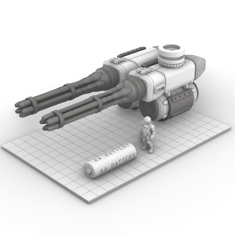 Project Gigante-Superheavy Gatling and Battle Cannon Upgrades 3D print model_26