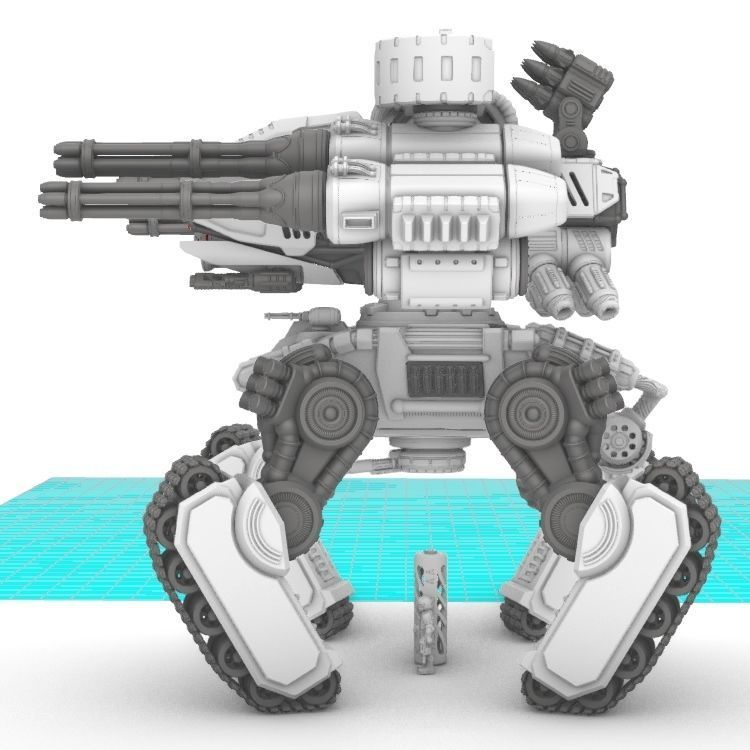 Project Gigante-Superheavy Gatling and Battle Cannon Upgrades 3D print model_3
