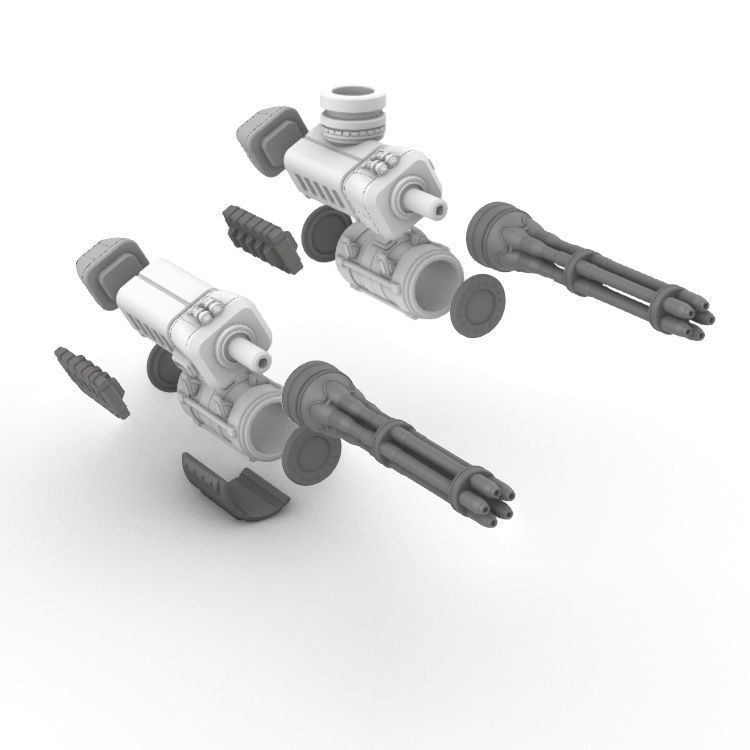 Project Gigante-Superheavy Gatling and Battle Cannon Upgrades 3D print model_18