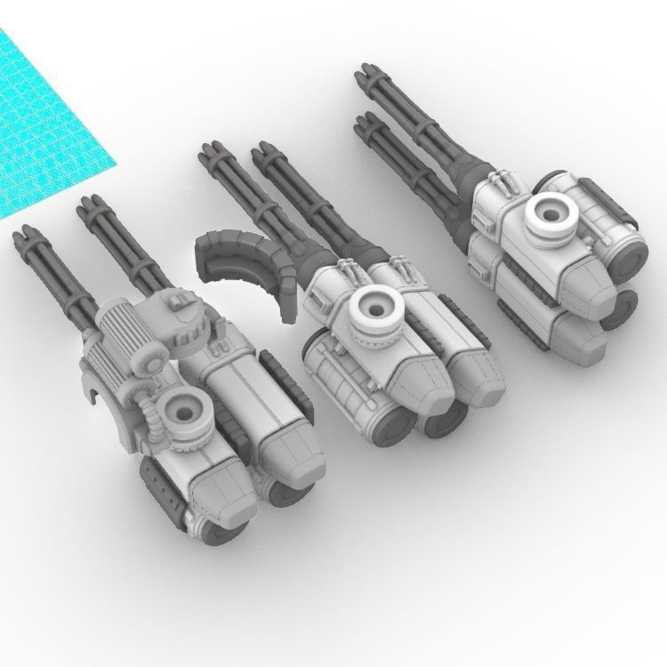 Project Gigante-Superheavy Gatling and Battle Cannon Upgrades 3D print model_12