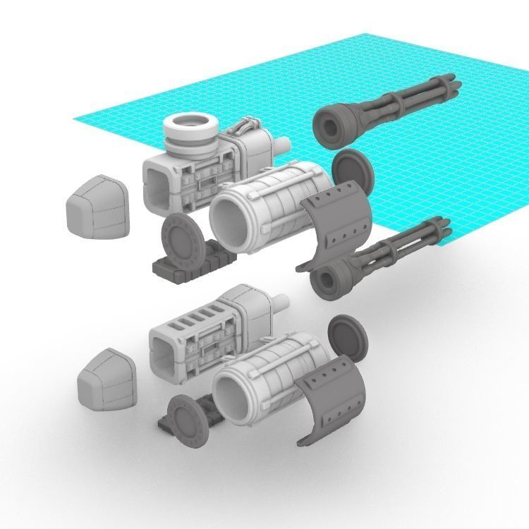Project Gigante-Superheavy Gatling and Battle Cannon Upgrades 3D print model_17