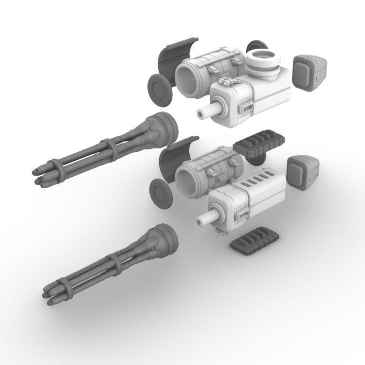 Project Gigante-Superheavy Gatling and Battle Cannon Upgrades 3D print model_15