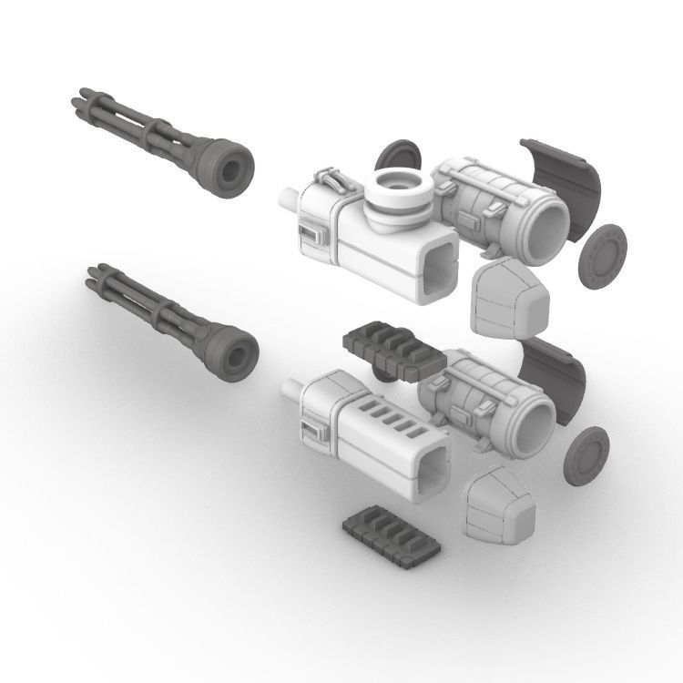 Project Gigante-Superheavy Gatling and Battle Cannon Upgrades 3D print model_16