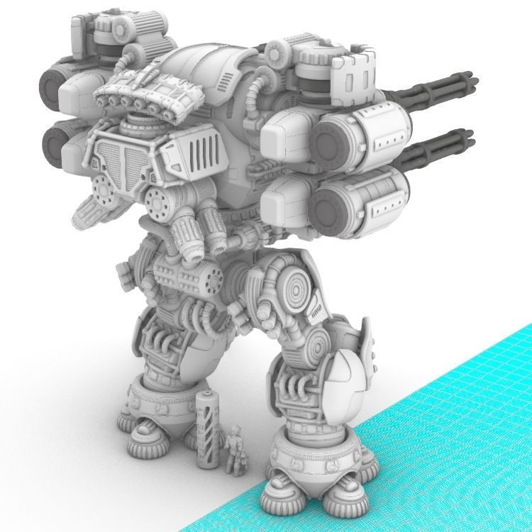 Project Gigante-Superheavy Gatling and Battle Cannon Upgrades 3D print model_6