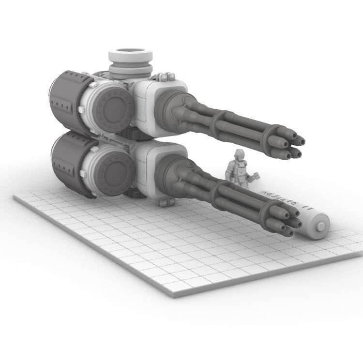 Project Gigante-Superheavy Gatling and Battle Cannon Upgrades 3D print model_33