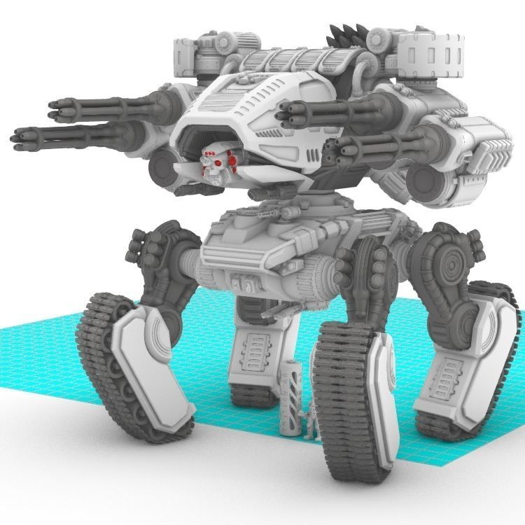Project Gigante-Superheavy Gatling and Battle Cannon Upgrades 3D print model_1