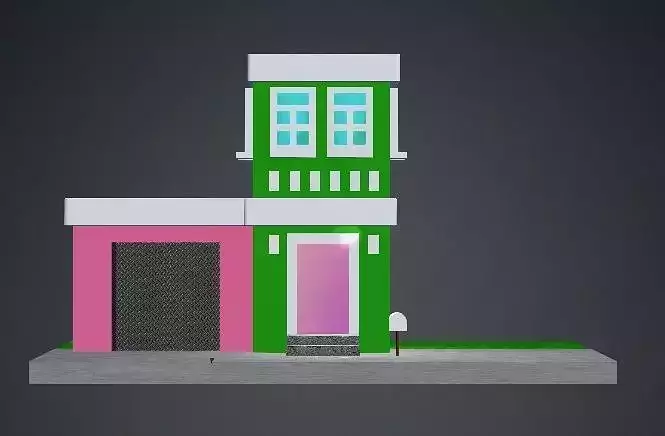 Low Poly Green House
