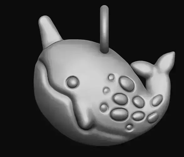 Cute Fish Pendant 3D print model
