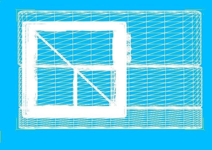 Low Poly Pink Storey Building House Low-poly 3D model_1