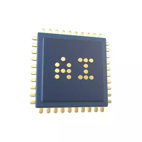 Artificial intelligence Chip Icon v1 002