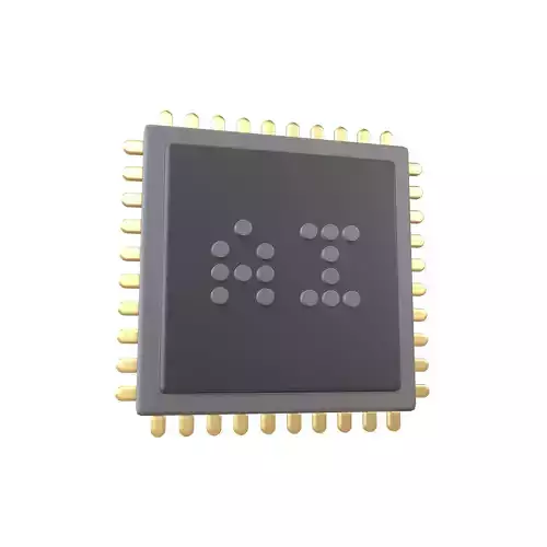 Artificial intelligence Chip Icon v1 006