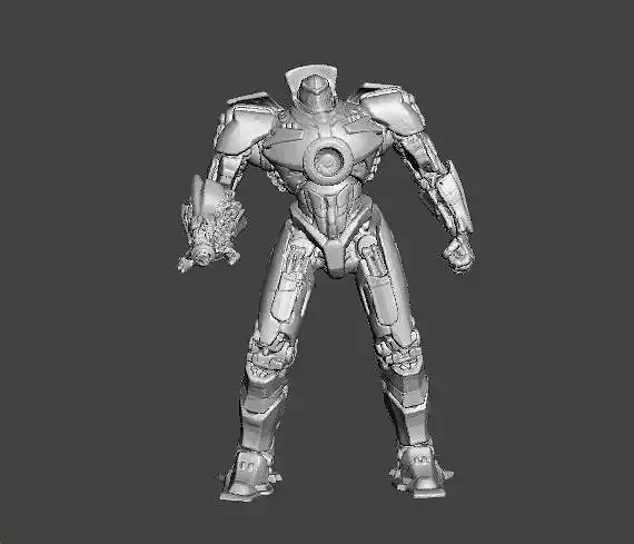 GIPSY DANGER FIGURE MODEL PACIFIC RIM JAEGER MECH 3D PRINTABLE 3D print model